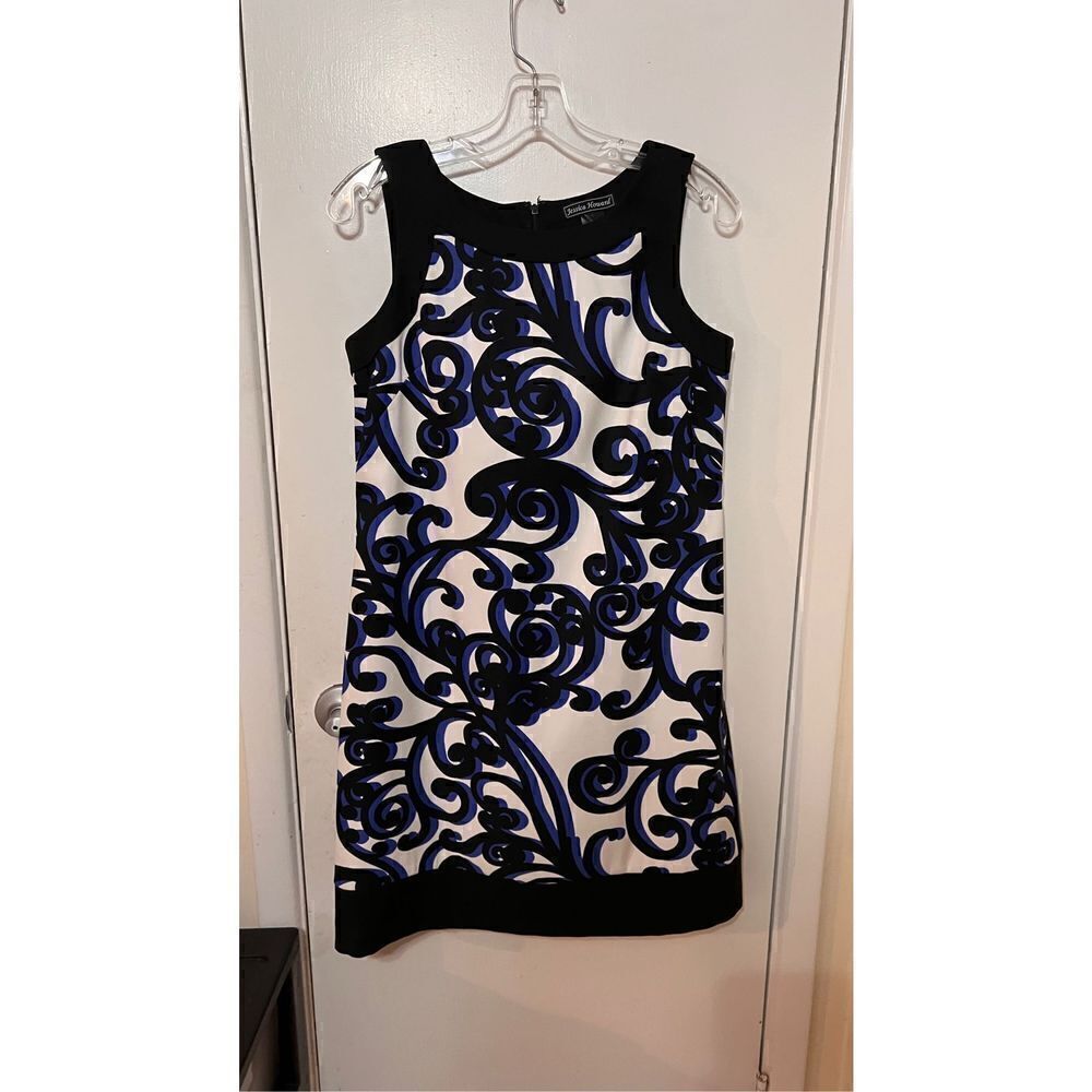 JESSICA HOWARD BLUE PAISLEY DRESS WOMENS SIZE 6